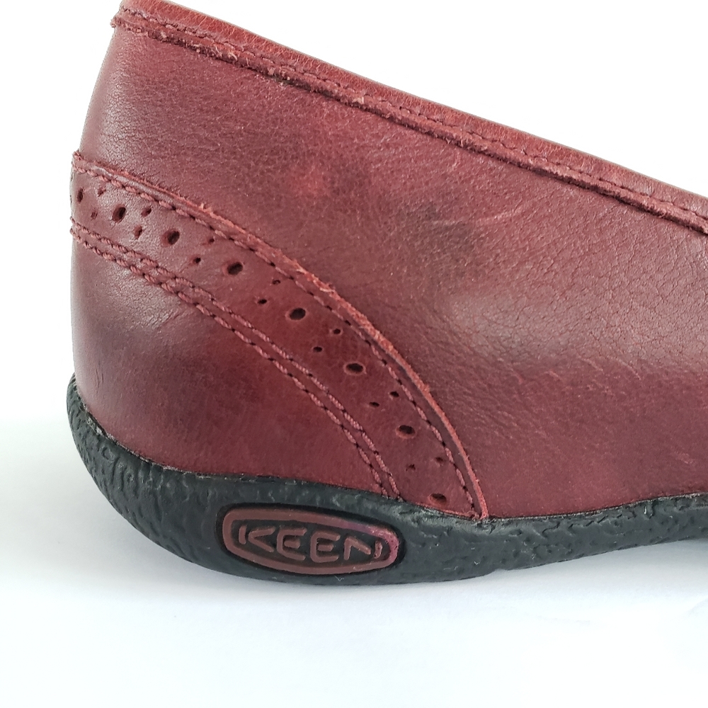 KEEN Women's Leather Brick Red Loafers Size 6.5 - Picture 2 of 8